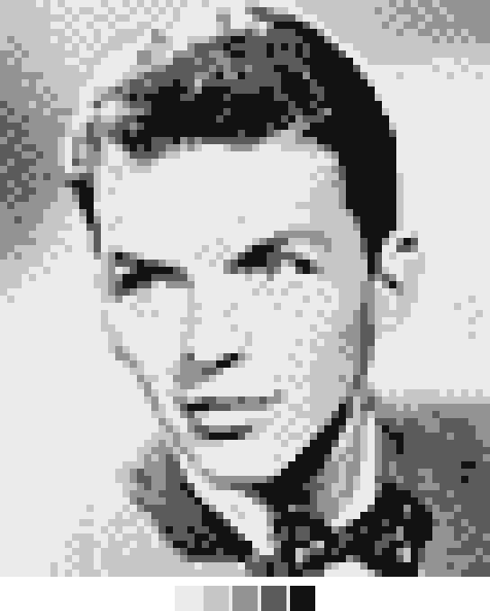 Frank Sinatra cross-stitch pattern – free!